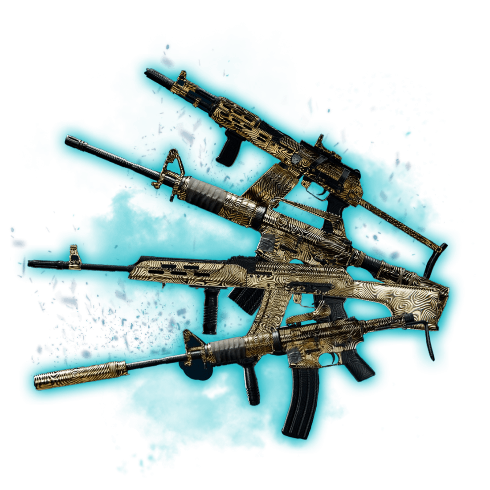 3+1 Weapons Mystic Gold Camo